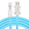 Mech Series 6A 120W USB to Type-C 180-degree Metal Plug Fast Charging Cable, Length: 1.2m(Blue)