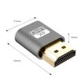 VGA Virtual Display Adapter HDMI 1.4 DDC EDID Dummy Plug Headless Display Emulator (Silver)