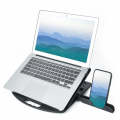 General-purpose Increased Heat Dissipation For Laptops Holder, Style: with Mobile Phone Holder(Bl...