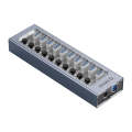 ORICO AT2U3-10AB-GY-BP 10 Ports USB 3.0 HUB with Individual Switches & Blue LED Indicator, UK Plug