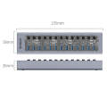 ORICO AT2U3-13AB-GY-BP 13 Ports USB 3.0 HUB with Individual Switches & Blue LED Indicator, UK Plug