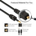 1.5m OD4.0mm Toslink Male to 3.5mm Mini Toslink Male Digital Optical Audio Cable