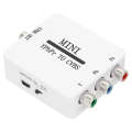 Mini YPBPR to CVBS Video Converter Component AV Adapter for TV / Projector / Monitor(White)