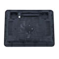 N19 USB Powered Portable Silent Fan Laptop Cooling Pad Stand (Black)