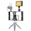 [US Warehouse] PULUZ 2 in 1 Vlogging Live Broadcast LED Selfie Light Smartphone Video Rig Kits wi...
