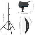 PULUZ 150W 3200K-5600K Photo Studio Strobe Flash Light Kit with Softbox Reflector & Tripod(EU Plug)