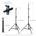 PULUZ 2x2m Photo Studio Background Support Stand Backdrop Crossbar Bracket Kit with Red / Blue / ...