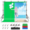 PULUZ 2.9x2m Photo Studio Background Support Stand Backdrop Crossbar Bracket Kit with Red / Blue ...
