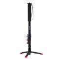 PULUZ Four-Section Telescoping Aluminum-magnesium Alloy Self-Standing Monopod with Support Base B...