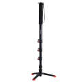 PULUZ Four-Section Telescoping Aluminum-magnesium Alloy Self-Standing Monopod with Support Base B...