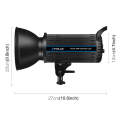 PULUZ 150W Studio Video Light 5600K Monochromatic Temperature Built-in Dissipate Heat System with...