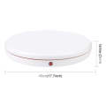 PULUZ 45cm Remote Control Adjusting Speed Rotating Turntable Display Stand, White, Load 100kg(EU ...