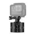 PULUZ 360 Degrees Panning Rotation 60 Minutes Time Lapse Stabilizer Tripod Head Adapter for GoPro...