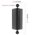 PULUZ 8 inch 20cm Length 80mm Diameter Dual Balls Carbon Fiber Floating Arm, Ball Diameter: 25mm,...