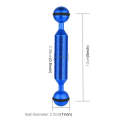 PULUZ 5 inch 13cm Length 20.8mm Diameter Dual Balls Carbon Fiber Floating Arm, Ball Diameter: 25m...