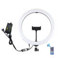 PULUZ 11.8 inch 30cm RGB Dimmable LED Ring Vlogging Selfie Photography Video Lights with Cold Sho...