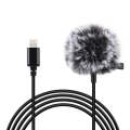 PULUZ 1.5m 8 Pin Jack Lavalier Wired Condenser Recording Microphone