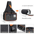 PULUZ Triangle Style SLR Camera Bag Sling Waterproof Backpack Shoulder Messenger Bags with Remova...