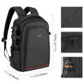 PULUZ Outdoor Portable Waterproof Scratch-proof Dual Shoulders Backpack Handheld PTZ Stabilizer C...