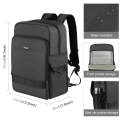 PULUZ Outdoor Portable Camera Dual Shoulders Backpack Laptop Bag (Black)