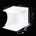 PULUZ 23cm Ring LED Panel Folding Portable Light Photo Lighting Studio Shooting Tent Box Kit with...