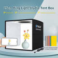 PULUZ 25cm Folding Portable High 97 CRI Ring Light Photo Lighting Studio Shooting Tent Box with 1...