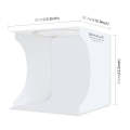 PULUZ 30cm Folding Portable Ring Light Board Photo Lighting Studio Shooting Tent Box Kit with 6 C...