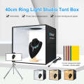 PULUZ 40cm Folding Portable Ring Light USB Photo Lighting Studio Shooting Tent Box with 6 x Dual-...