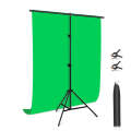 PULUZ 1x2m T-Shape Photo Studio Background Support Stand Backdrop Crossbar Bracket Kit with Clips...