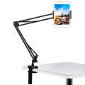 PULUZ  Live Broadcast Desktop Arm Stand Suspension Clamp Holder with Tablet PC Clamp(Black)