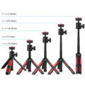 PULUZ Mini VLOG Selfie Stand Tripod with Phone Clamp for Smartphones(Red)