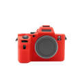 PULUZ Soft Silicone Protective Case for Sony ILCE-7MII / 7SMII / 7RMII(Red)