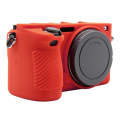 PULUZ Soft Silicone Protective Case for Sony ILCE-6500(Red)