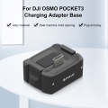 For DJI OSMO Pocket 3 PULUZ USB-C / Type-C Dock Desktop Charging Base Aluminum Alloy Bracket (Black)