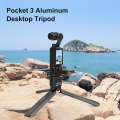 For DJI Osmo Pocket 3 / Insta360 X4 PULUZ Aluminum Alloy Metal Tripod (Black)