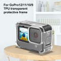PULUZ Clear TPU Case with Lens Cap For GoPro HERO12 Black /11 Black /10 Black /9 Black (Transparent)