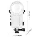 For Insta360 X4 PULUZ 50m Waterproof Sealed Diving Case (Transparent)
