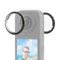 For Insta360 X4 PULUZ Rotation Optical Glass Lens Guard  Protective Cover (Transparent)