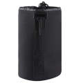 Neoprene SLR Camera Lens Carrying Bag Pouch Bag with Carabiner, Size: 10x18cm(Black)