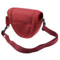 Portable Digital Camera Cloth Bag with Strap, Size: 21 x 8 x 16.5cm (Scarlet Red)