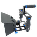 YELANGU YLG1103A-B Large Handle Video Camera Cage Stabilizer + Matte Box Kit for DSLR Camera / Vi...