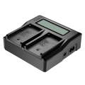 Dual Channel LCD Display Digital Battery Charger with USB Port for Sony BP-U30 / U60 / U90 Batter...