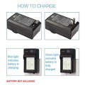 Digital Camera Battery Charger for Panasonic BLB13(Black)