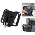 Camera Holster Waist Belt Buckle Button Fast Loading for All Camera(Black)