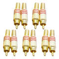 JL0924 3.5mm RCA Jack Connector (10 Pcs in One Package, the Price is for 10 Pcs)