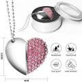 Heart Shaped Diamond Jewelry USB Flash Disk, Special for Valentines Day Gifts (16GB)(Pink)