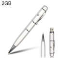 3 in 1 Laser Pen Style USB Flash Disk, Silver (2GB)(Silver)