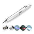 3 in 1 Laser Pen Style USB Flash Disk, Silver (4GB)