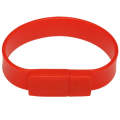 8GB Silicon Bracelets USB 2.0 Flash Disk(Red)