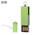 Mini Rotatable USB Flash Disk (8GB), Green